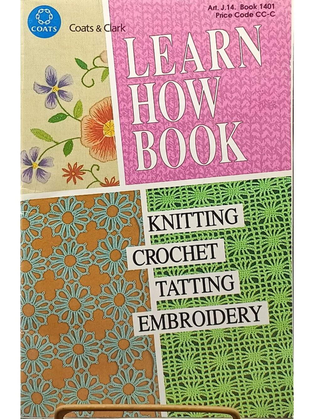 Coats & Clark Learn How Book Knitting Crochet Tatting Embroidery Vintage Craft
